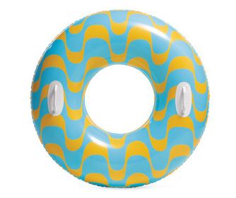 Colac de inot, cu manere, diametru 90 cm, colorat