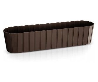 Декоративна саксия, кафява, 7.9 L, 58.7x14.4x13 cm, Boardee Case