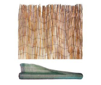 Set od 2 trske, 1.5x5 m + Mreža za zasjenjivanje 90 g/m2, 10x1.5 m