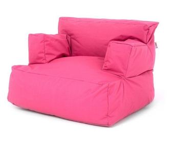 Fotoliu Big Bean Bag, textil umplut cu perle polistiren, roz, 80 x 80 x 70 cm
