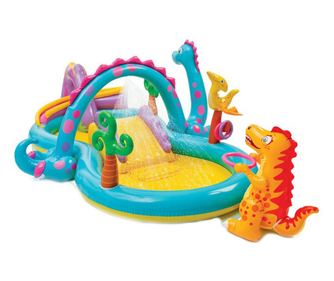 Piscina copii, gonflabila, tip centru de joaca cu pulverizator apa, 3.33x2.29x1.12 m