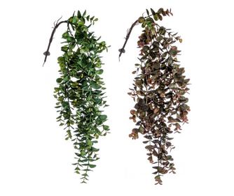 4 darabos műnövény készlet, zöld és barna, 81 cm