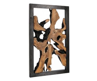 Decoratiune perete lemn Sherwood 100x4x60 cm