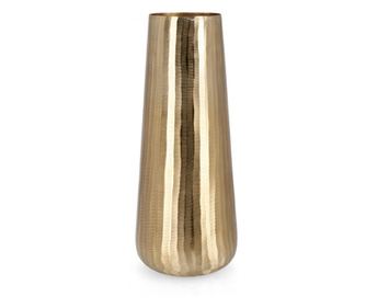 Vaza za cvijeće od aluminija zlatne boje Svas 21x53 cm