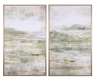 Set od 2 apstraktne slike na platnu 55x2.5x90 cm x2