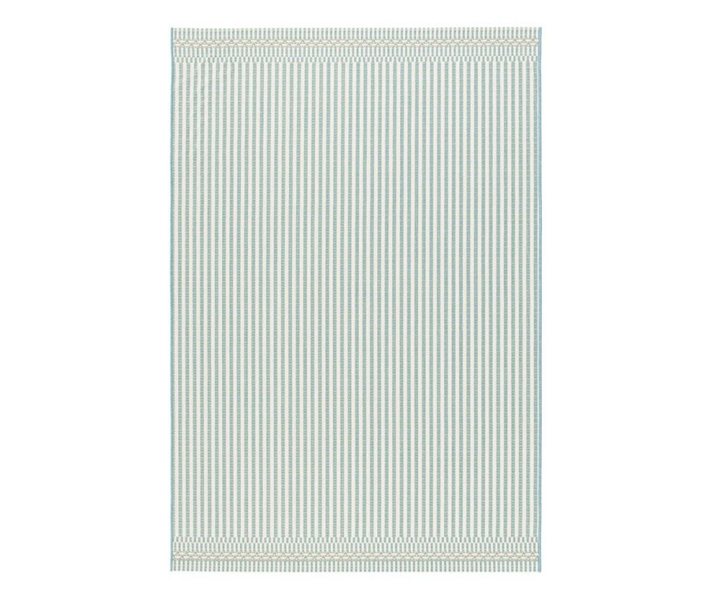 Blue and White Textile Rug 160x230x0.3 cm