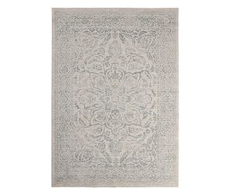 Krémszínű és kék textil szőnyeg Nora 200x290x0,3 cm