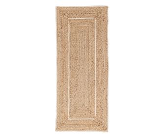 Komplet 2 preprog Ankit iz naravne bele jute, 60x150 cm