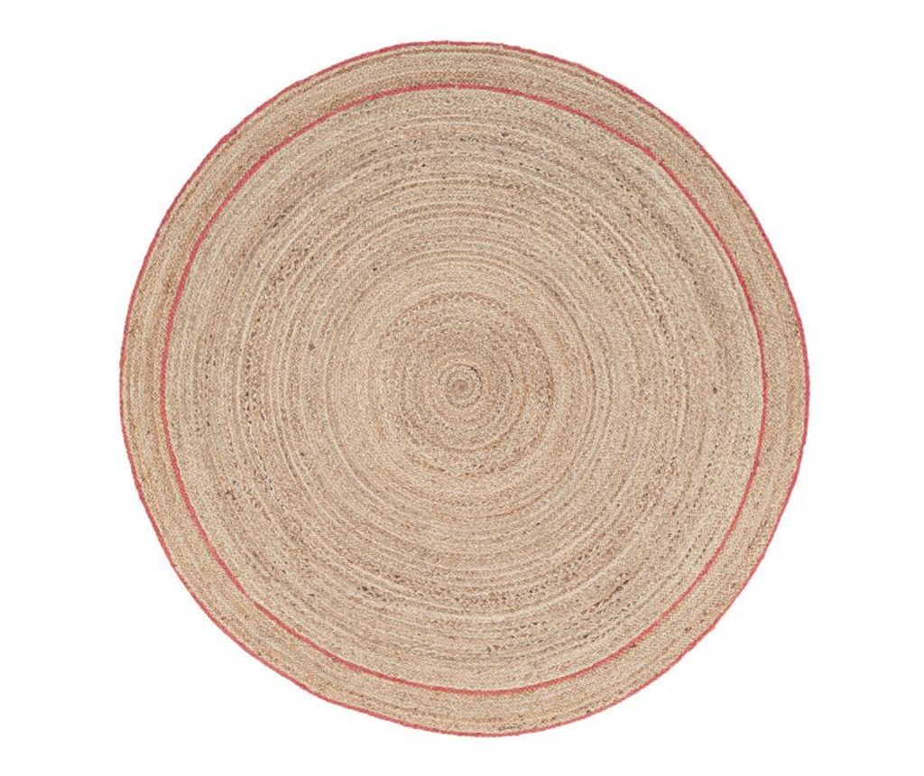 Set of 2 Ankit Jute Rugs, Natural/Orange, 180 cm