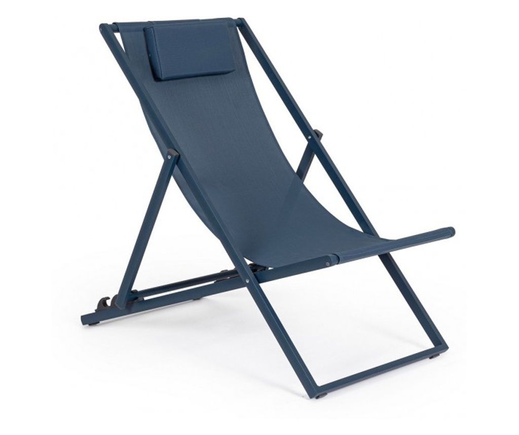 Komplet 4 modrih vrtnih stolov Taylor 60,5x101,5x73,5 cm