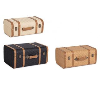 Set 3 valize depozitare Adelasia 40x22.5x17 cm 45x28.5x20.5 cm 50x35x24.5 cm