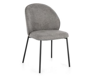 2 db Wendy fekete acél és szürke szövet szék szett 54x60x83 cm