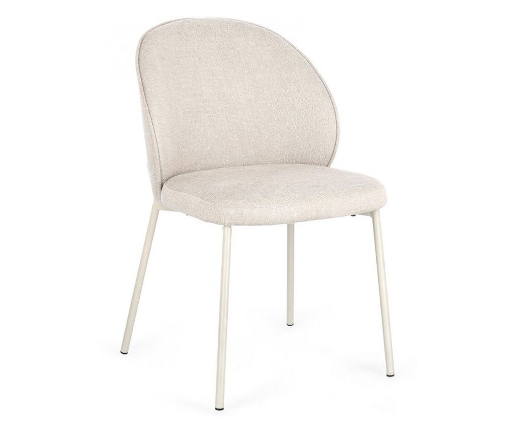 Set of 2 Beige Wendy Chairs 54x60x83 cm