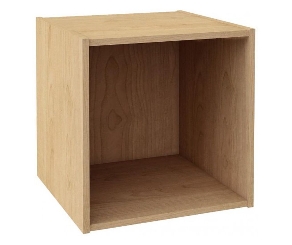 Naravna MDF polica za tla 35x35x35 cm