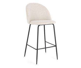 2 darabos Carry bárszék szett, fekete és elefántcsont színű, 51x55x105 cm