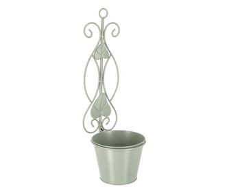 Set 6 stojal za cvetlični lonec kovinska zelena Harriet 15.5x20x47 cm