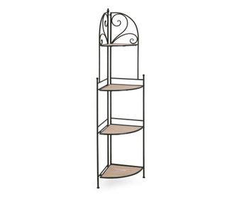 Guenda 48x35x165,5 cm-es 4 polcos sarokpolc