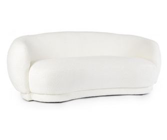 Tecla fehér szövet kanapé 191x93x73 cm