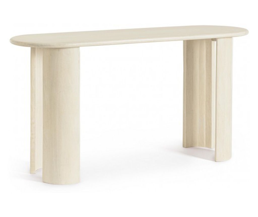 Orlando természetes mangófa konzolasztal 147x45x76 cm