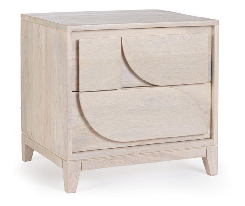 Archita Natural Mango Wood Nightstand 47x40x46 cm