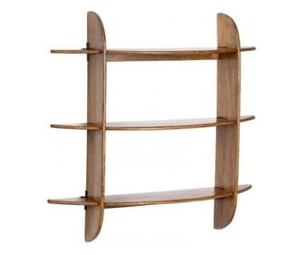 Westwood Brązowa Drewniana Półka 100x23x100 cm