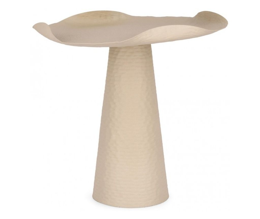 Lalita Μπεζ Αλουμινένιο Βοηθητικό Τραπέζι 46x47.5 εκ.