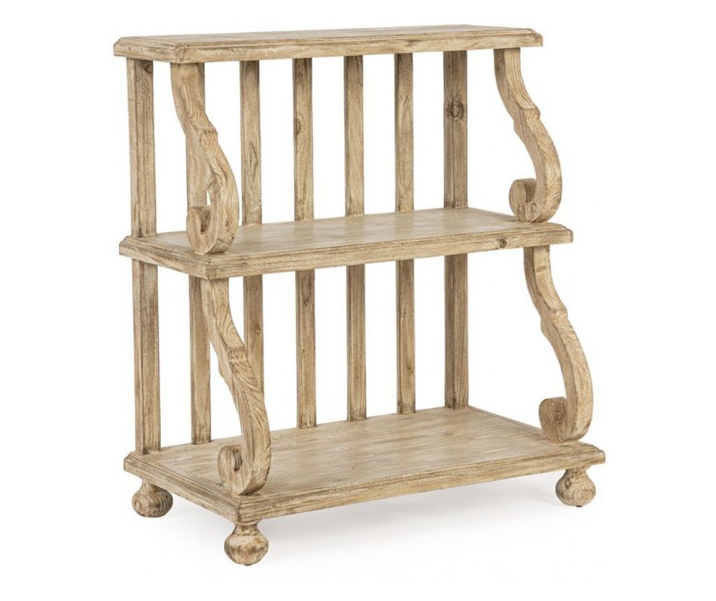 Magret Natural Wood 3-Tier Shelf, 80x45x90.5 cm