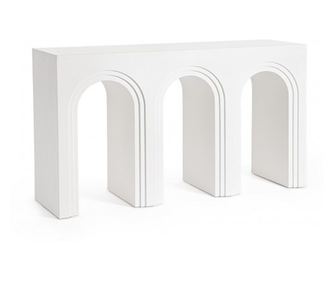 Rhome Biały Stolik Konsola z MDF 140x40x80 cm