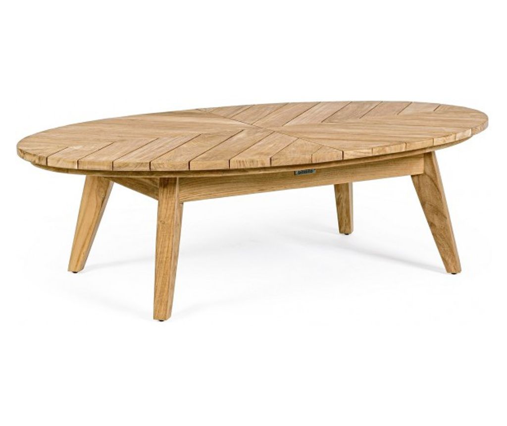 Coachella mizica za kavo iz naravnega lesa, 120x70x33 cm