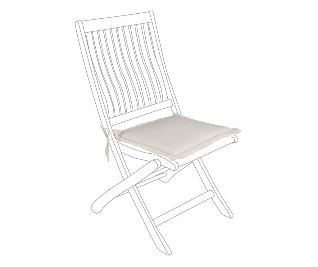 Komplet 4 krem blazin za stole iz tekstila, 42x42x3 cm