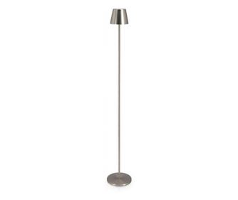 Ezüst fém Etna LED-es állólámpa 17x115 cm