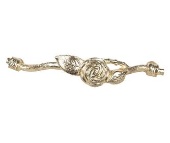 Komplet 2 zlatih kovinskih ročajev za pohištvo 16x8x3 cm