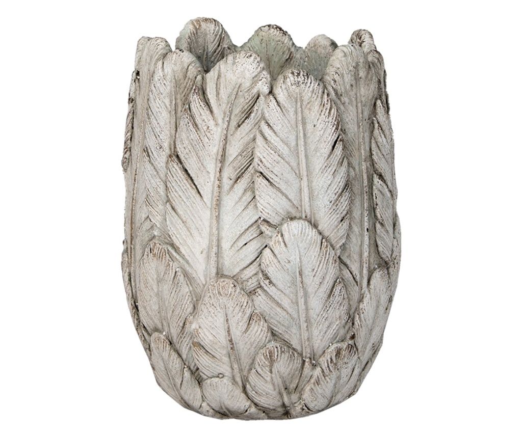 Γκρι Πέτρινη Γλάστρα 15x21 εκ.