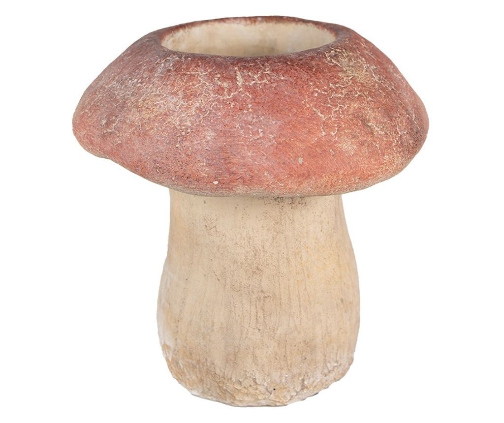 Goba Rjava/Rdeča Kamnita Posoda za Rože 21x23 cm