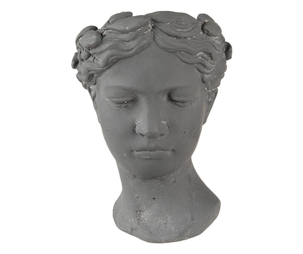 Γκρι Πέτρινη Γλάστρα 18x17x25 εκ.