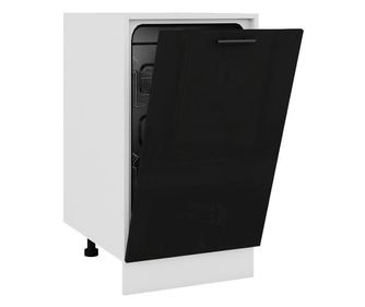 Врата за съдомиялна 45 Glamour черен гланц