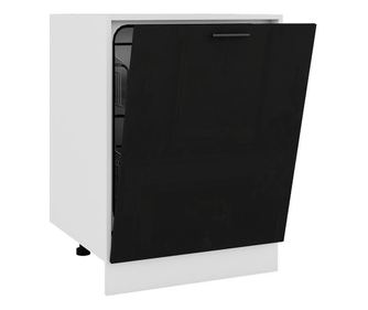 Врата за съдомиялна 60 черен гланц