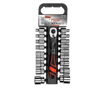 Set ključev z ragljo, 1/2", jeklo Cr-V, 18 kosov, 8-32 mm, Richmann