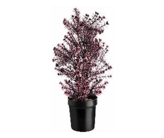 Umetna okrasna rastlina, lonec z rožami, 60 cm, GLN 251K