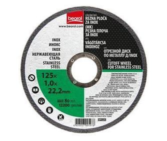 Disc debitat inox, 125x1 mm, Beorol