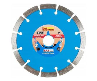 Disc diamantat segmentat, beton, taiere uscata,150 mm/22.23 mm, Richmann Exclusive