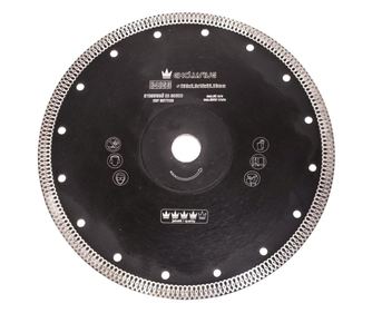 Disc diamantat turbo subtire, placi ceramice, taiere umeda si uscata, 230 mm/22.23 mm, Richmann Exclusive