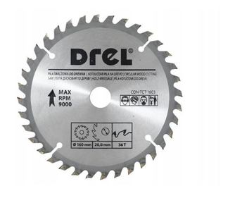 Krožni disk vidia, 36 zob, 160 mm, Drel