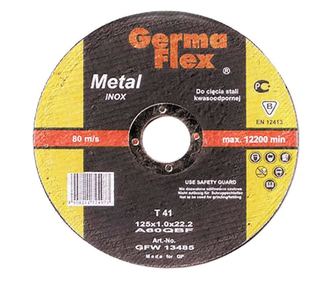 Disc debitat inox, 125x1 mm, Germa Flex