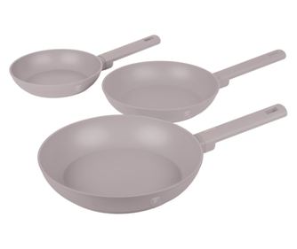 3 db Taupe Collection kerek serpenyős szett Berlinger Haus BH 8108