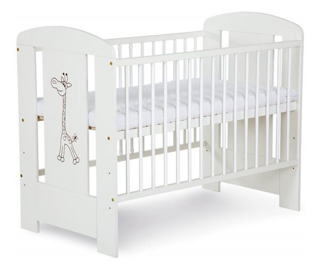 SAFARI GIRAFFE Λευκή Ξύλινη Κούνια KLUPS Για παιδιά