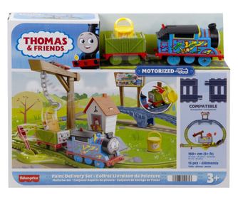 THOMAS SET DE JOACA CU LOCOMOTIVA MOTORIZATA THOMAS LIVREAZA VOPSEAUA