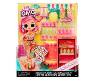 L.O.L. SURPRISE OMG SWEET NAILS PINKY POPS FRUIT SHOP SZETT BABA KIEGÉSZÍTŐKKEL