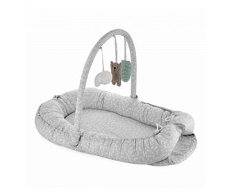 BabyNest szőnyeg játékhíddal Between parents (Szín: Lazac)