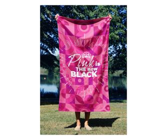 Ručnik za plažu Pink is The New Black 90